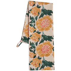 Theedoek Goldenrise blockprint DH
